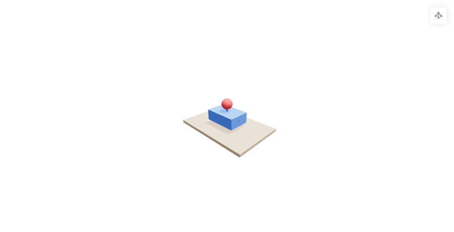 Floating scene tree button for static scenes