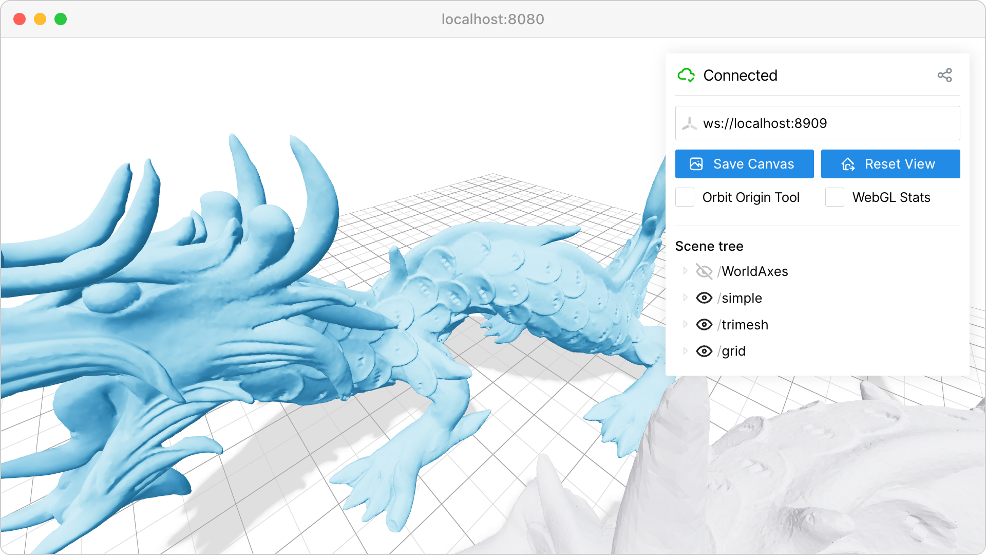 3D mesh visualization