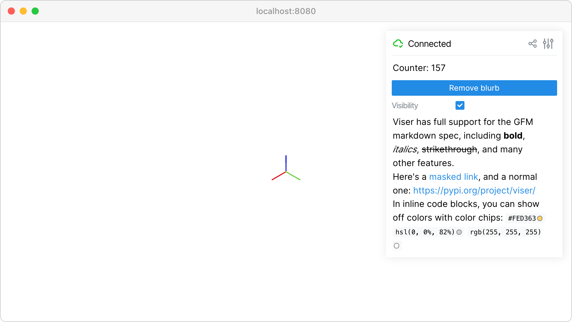 Markdown support