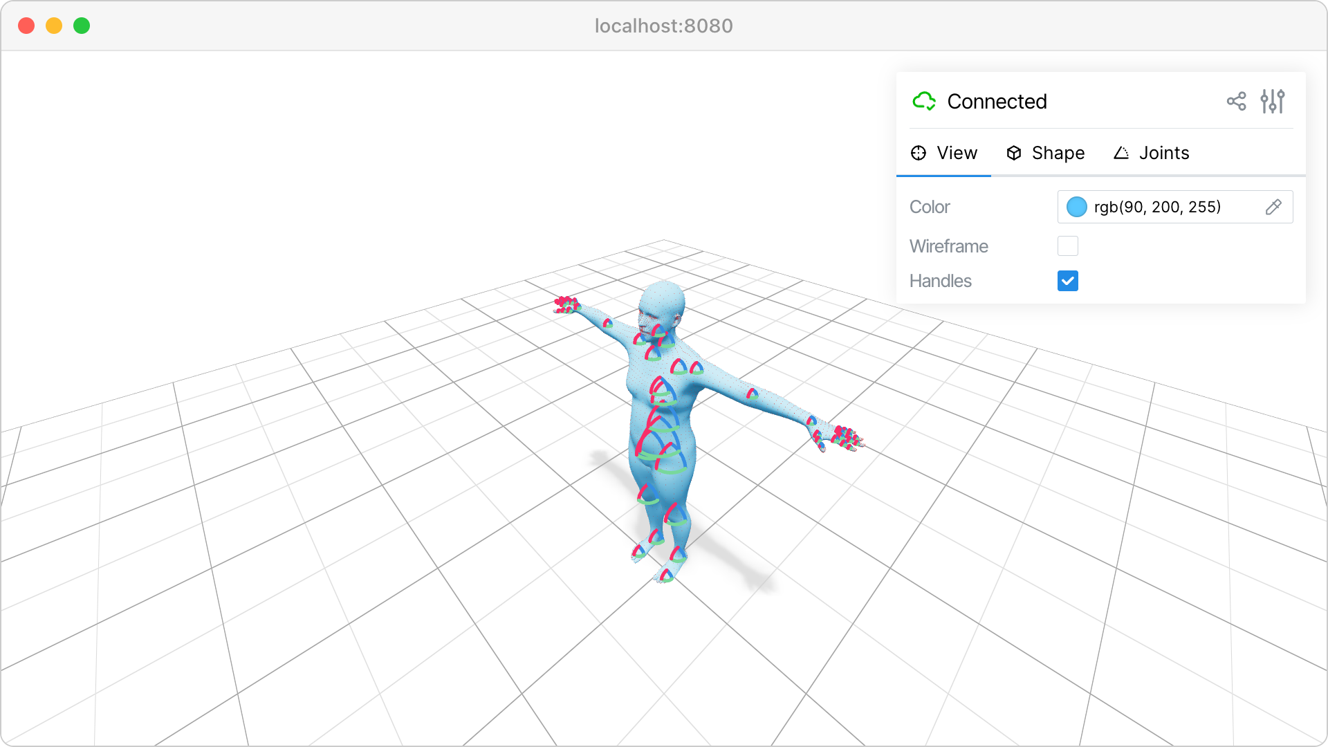 SMPL human model